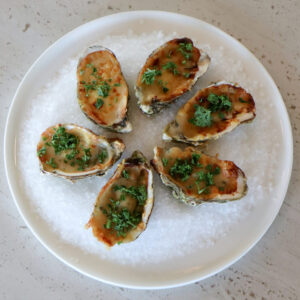 Gegratineerde oester